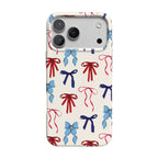 American Girlie | Red White & Blue Bows Case