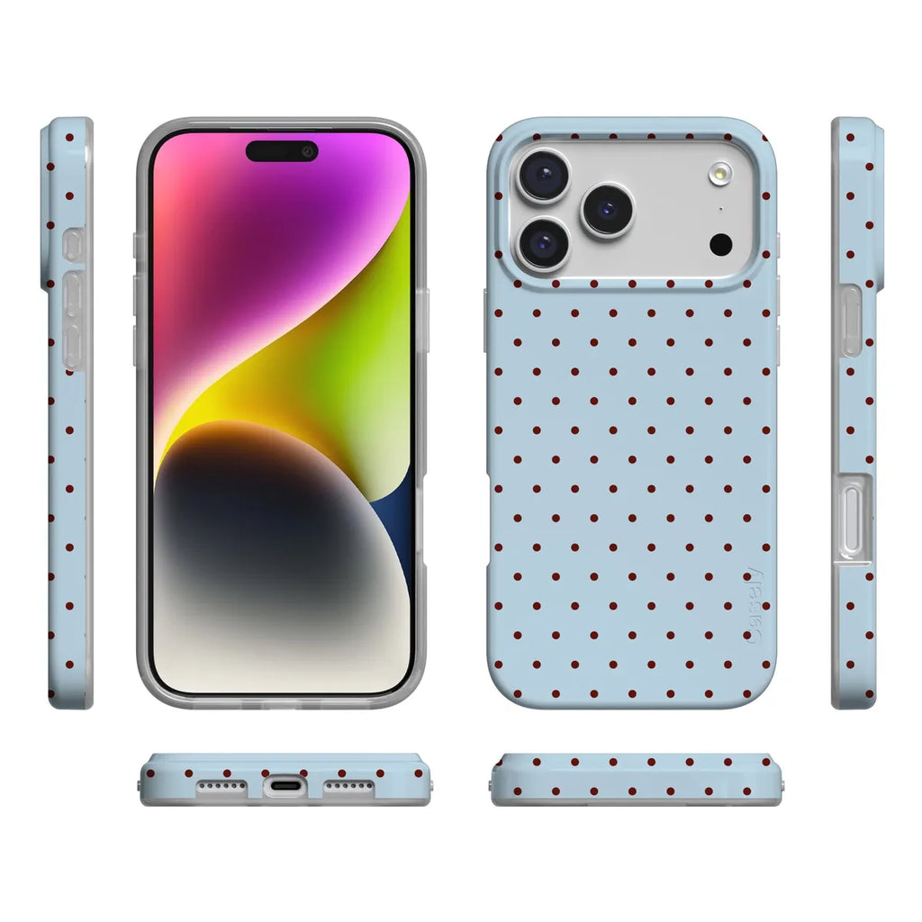 On the Dot | Blue Polka Dot Case