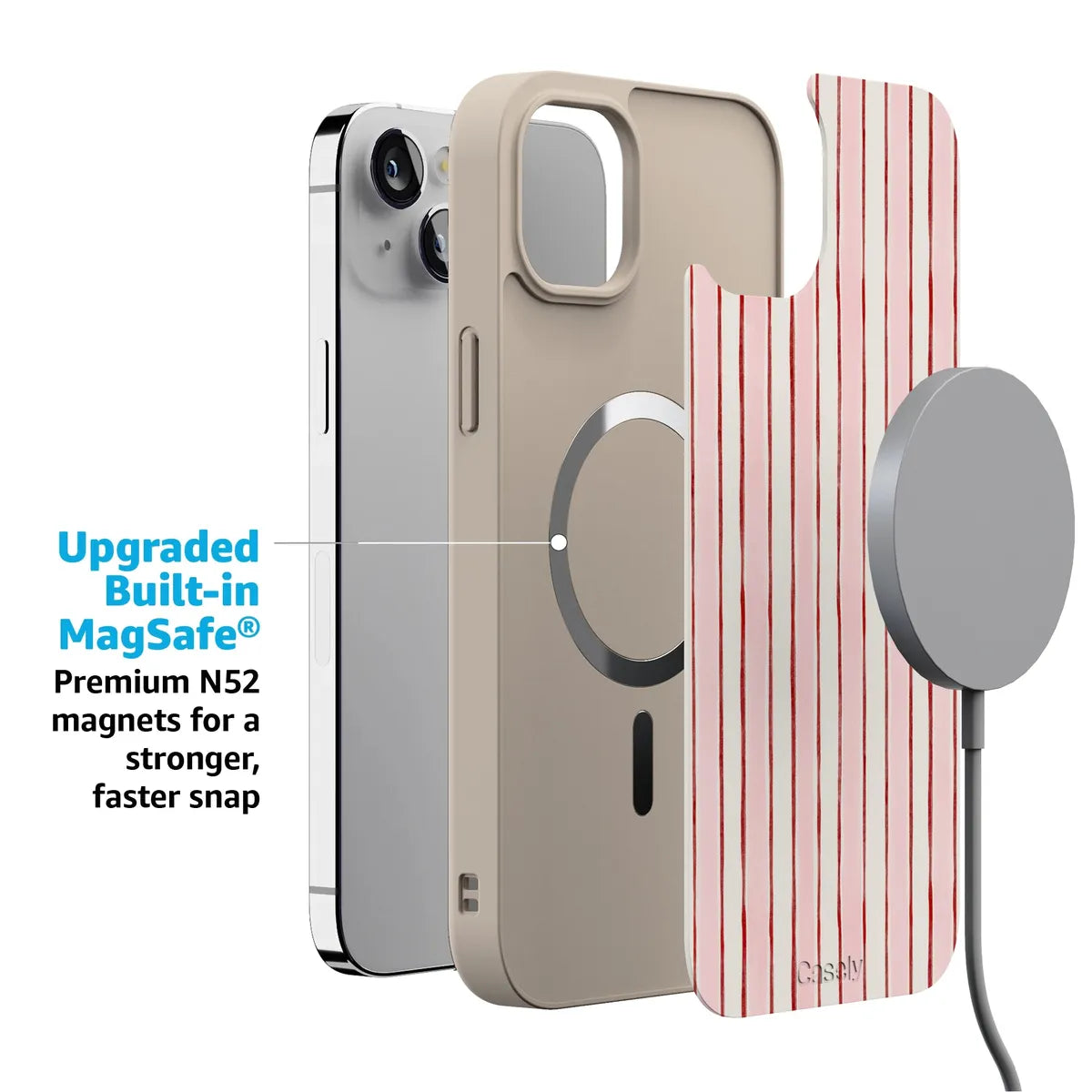 Pretty in Pastel | Blush Stripes Case