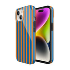Go New York | Blue & Orange Stripes Case