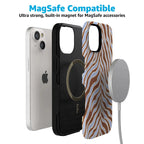 Untamed | Brown & Blue Zebra Case