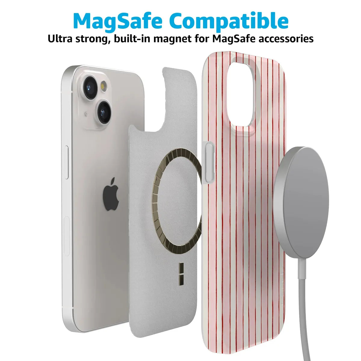 Pretty in Pastel | Blush Stripes Case