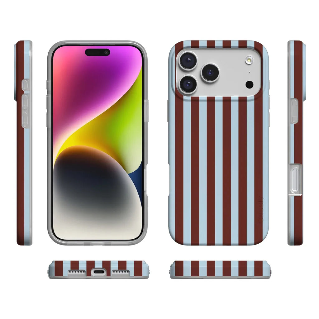 Sunday in Brooklyn | Blue Stripes Case