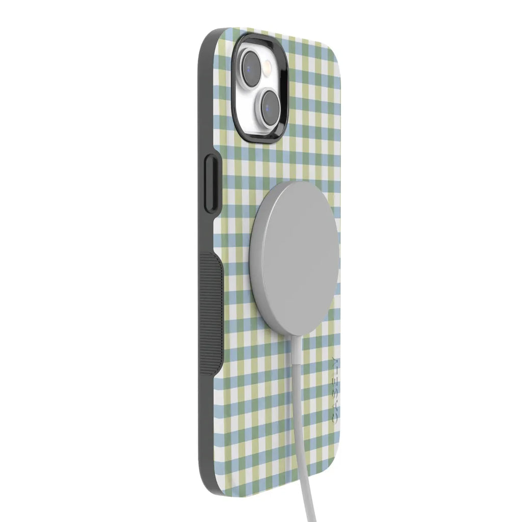 Pastel Picnic | Blue & Green Gingham Case