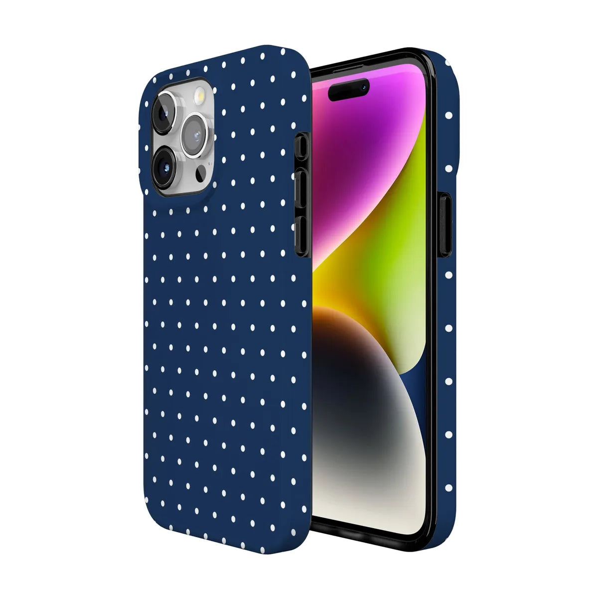 On the Dot | Navy Polka Dot Case