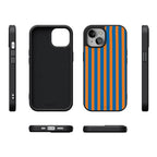 Go New York | Blue & Orange Stripes Case