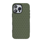 On the Dot | Olive Green Polka Dot Case