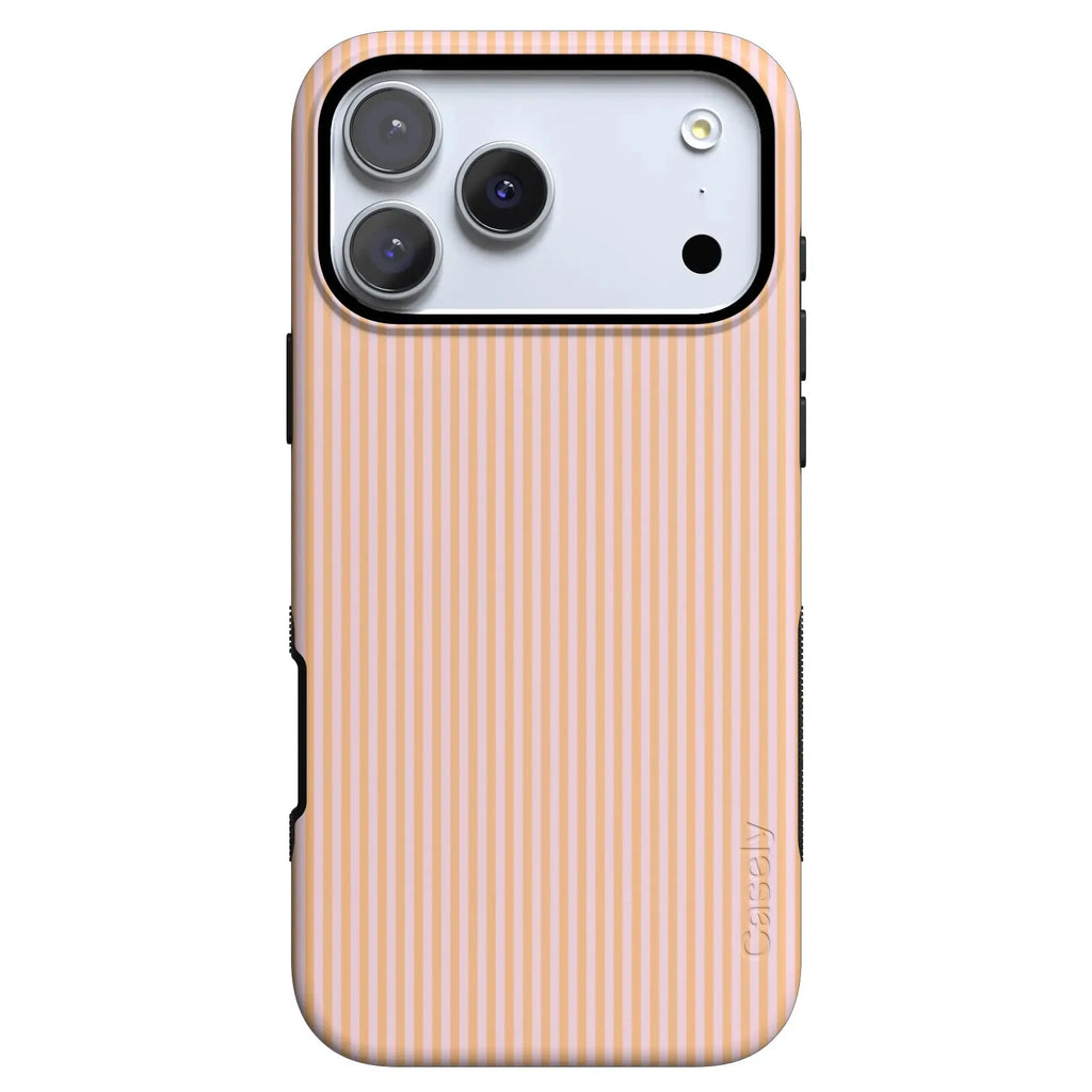 Stripes and the City | Orange & Pink Pinstripe Case