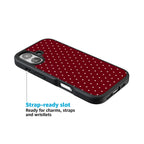 On the Dot | Maroon Polka Dot Case