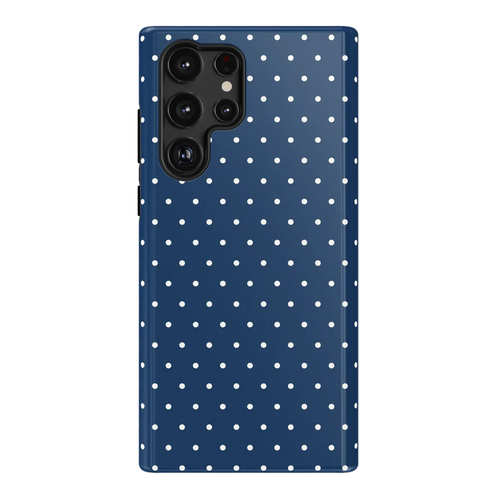 On the Dot | Navy Polka Dot Case