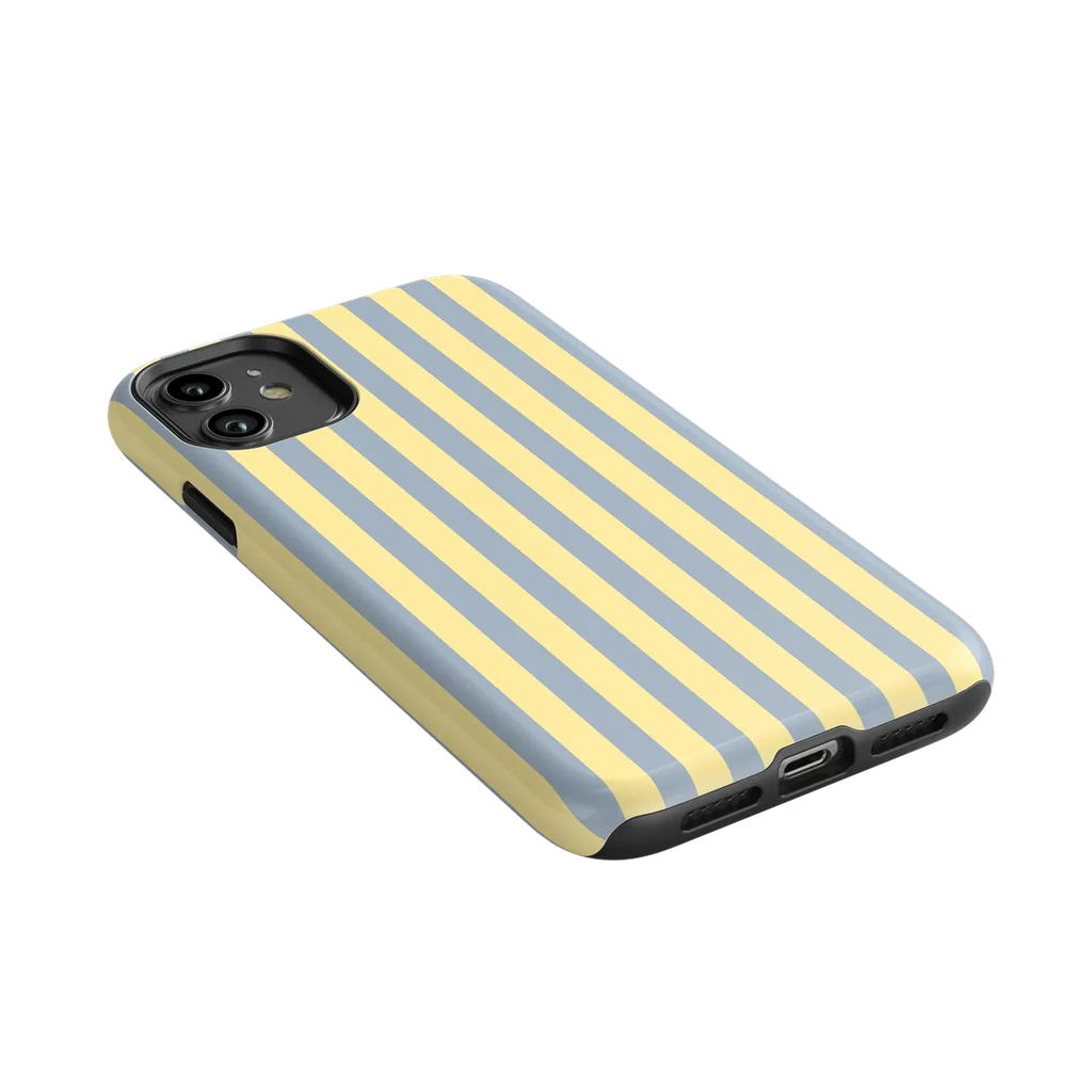 Coastline Stripes | Blue & Yellow Case