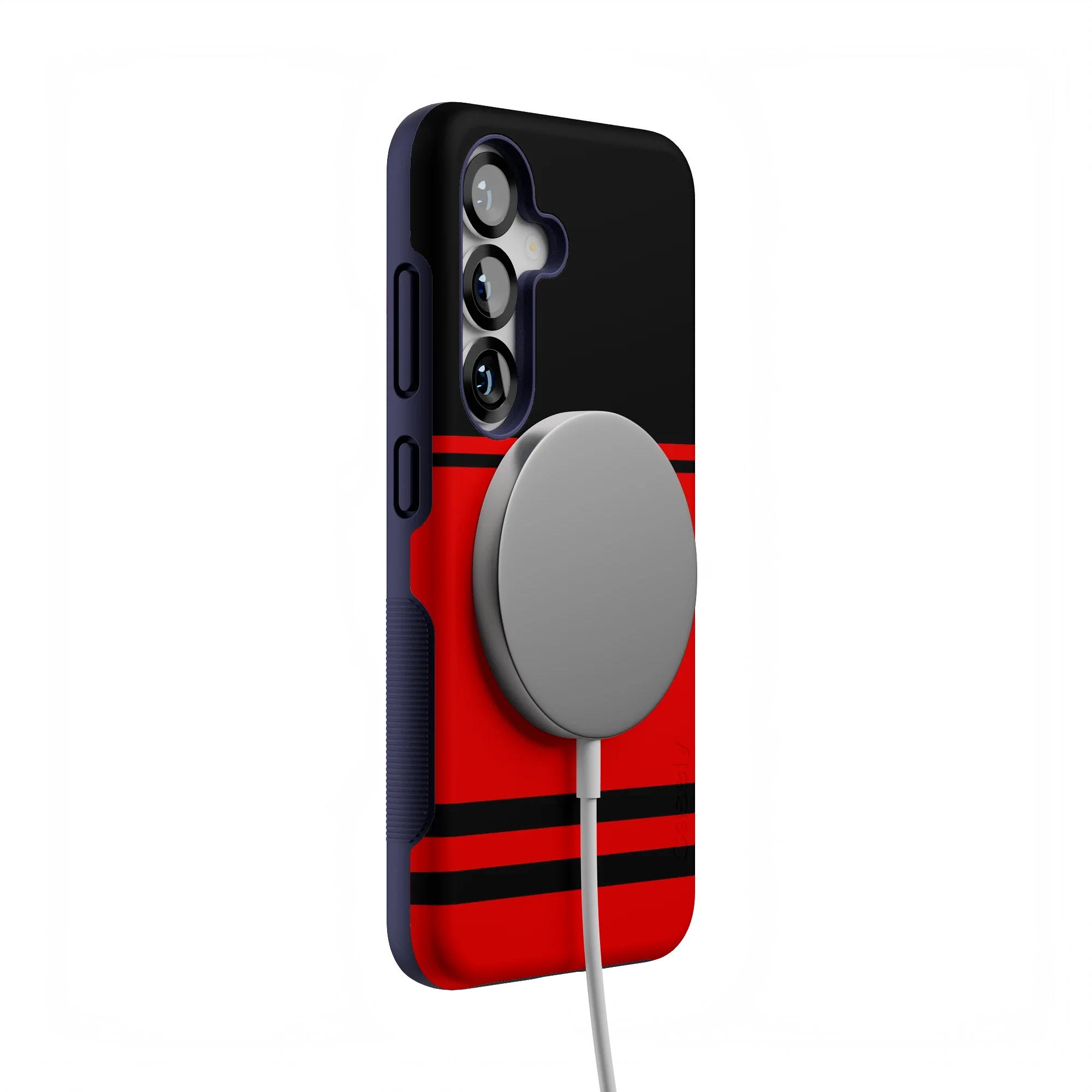 Storm Warning | Black & Red Stripes Case
