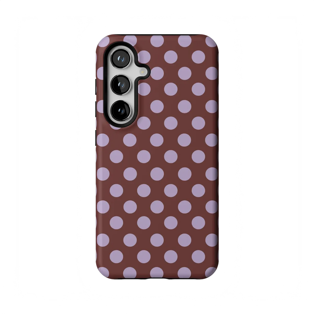 Spotted in SoHo | Burgundy Polka Dot Case