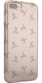 Paper Crane Origami | Beige Pattern