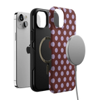Spotted in SoHo | Burgundy Polka Dot Case