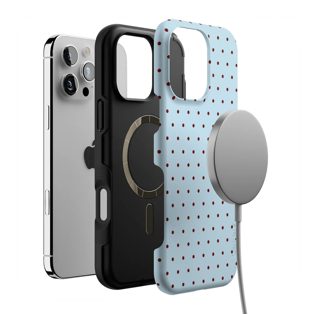 On the Dot | Blue Polka Dot Case
