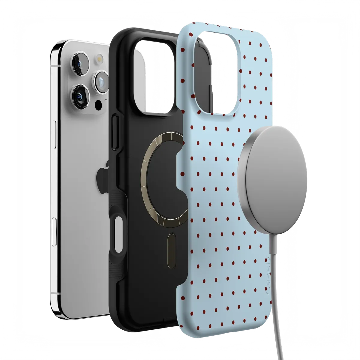 On the Dot | Blue Polka Dot Case