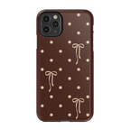 Teddy Bows | Brown Polka Dot Case