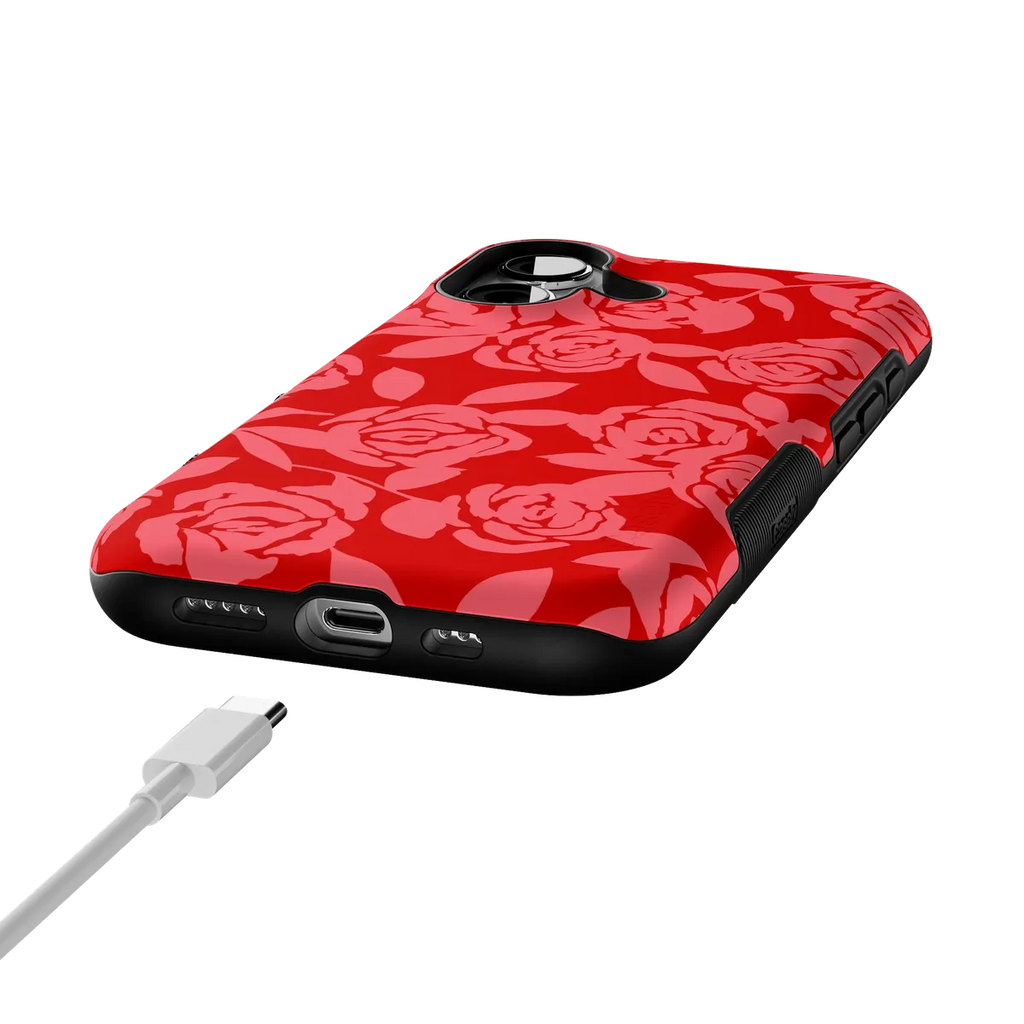 Final Rose | Red & Pink Floral Case