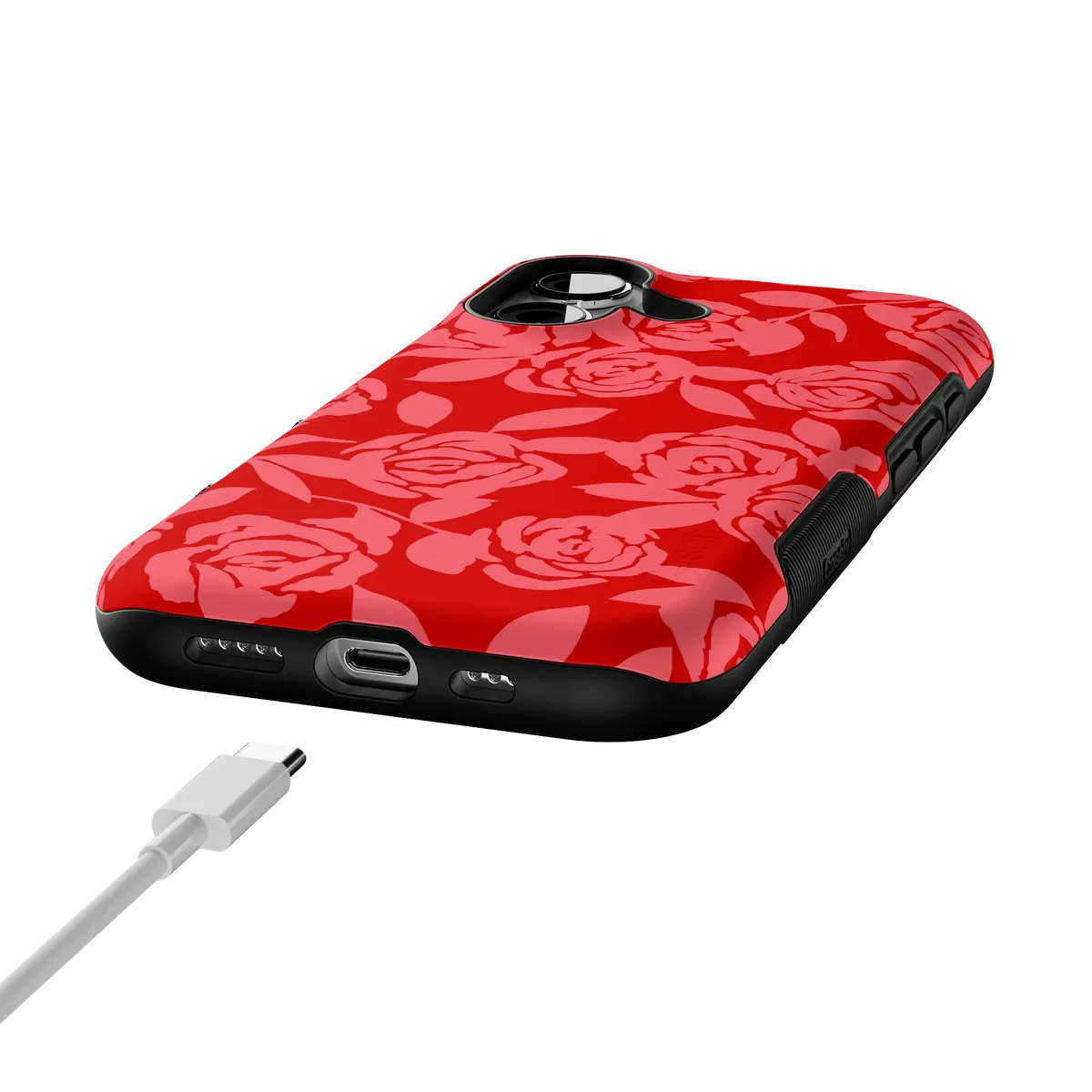 Final Rose | Red & Pink Floral Case
