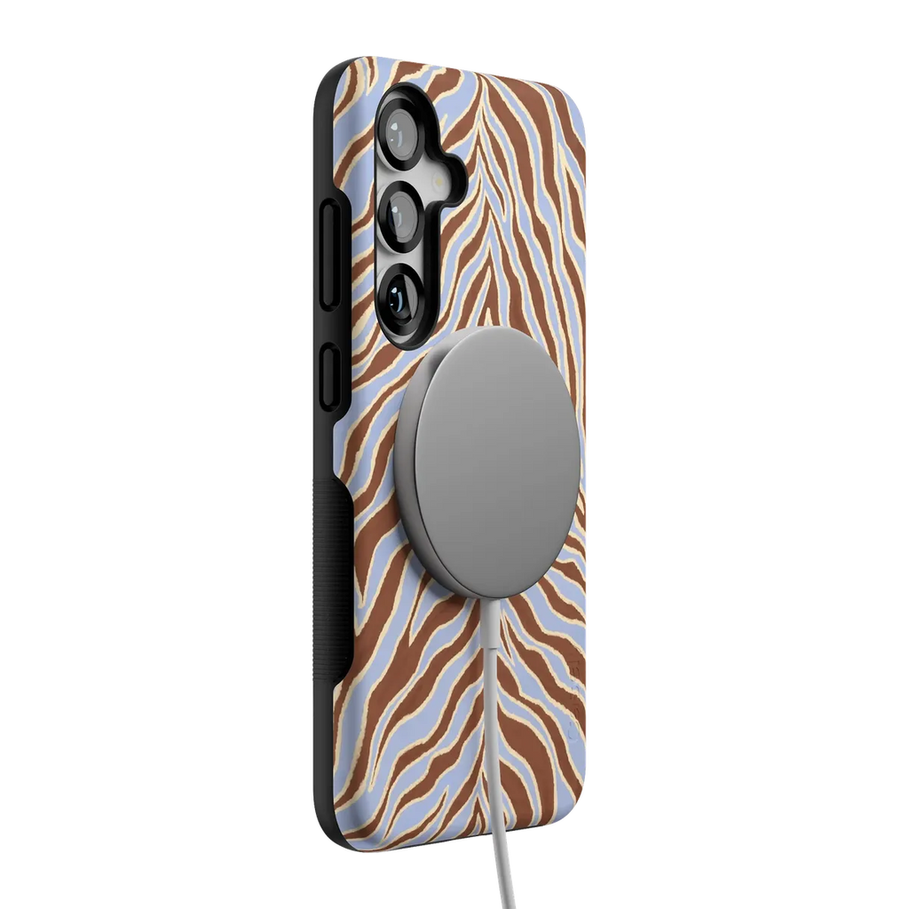 Untamed | Brown & Blue Zebra Case