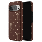 Teddy Bows | Brown Polka Dot Case