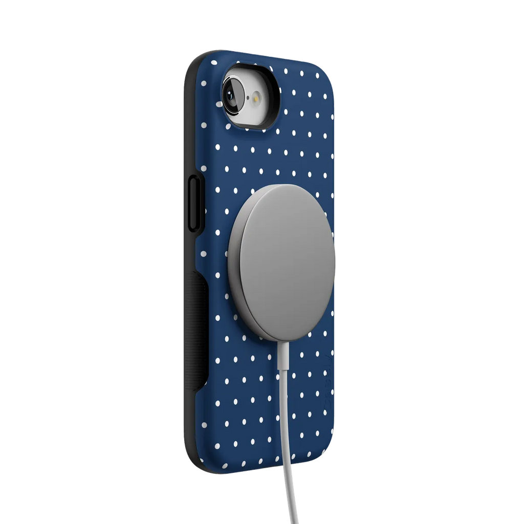 On the Dot | Navy Polka Dot Case