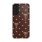 Teddy Bows | Brown Polka Dot Case