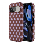Spotted in SoHo | Burgundy Polka Dot Case
