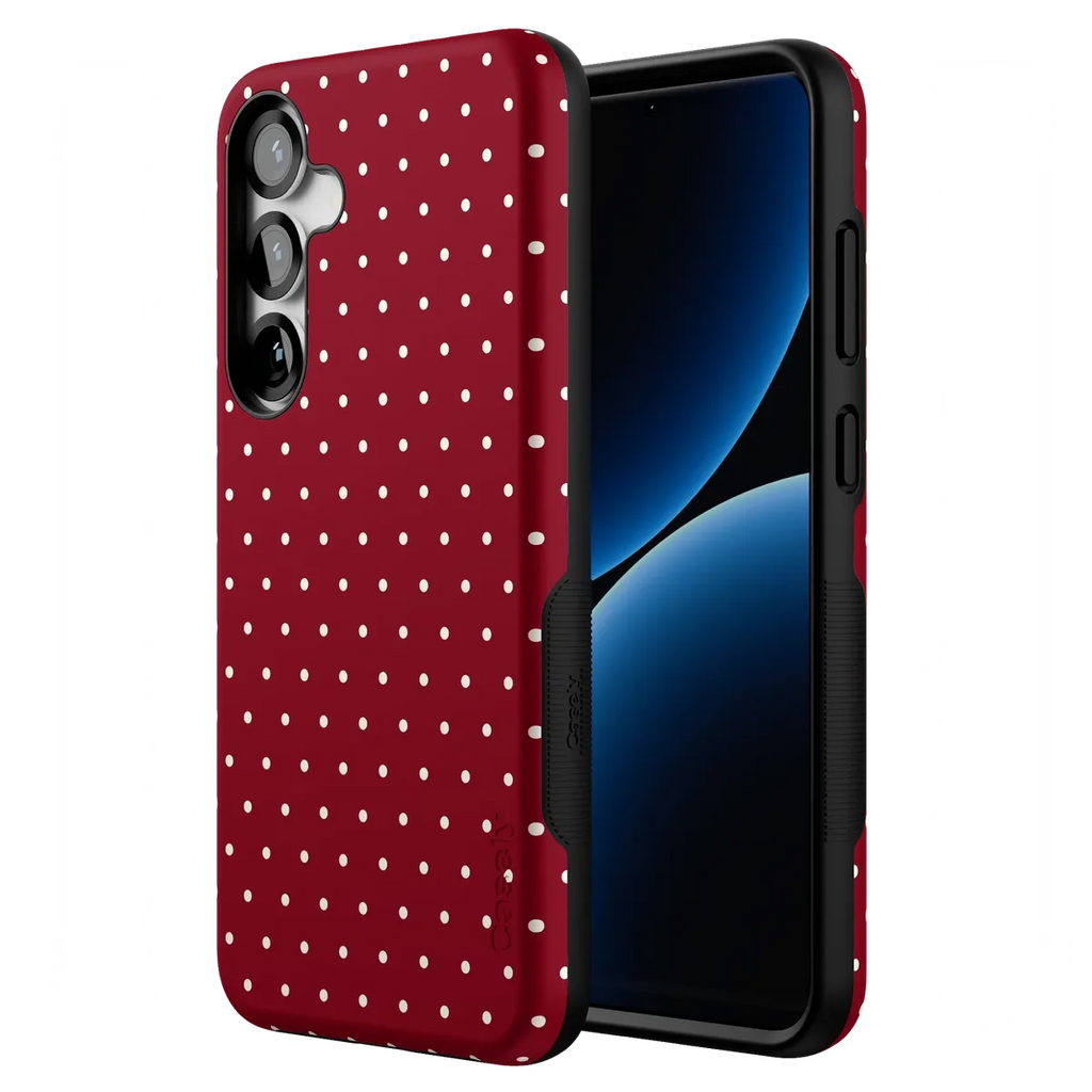 On the Dot | Maroon Polka Dot Case