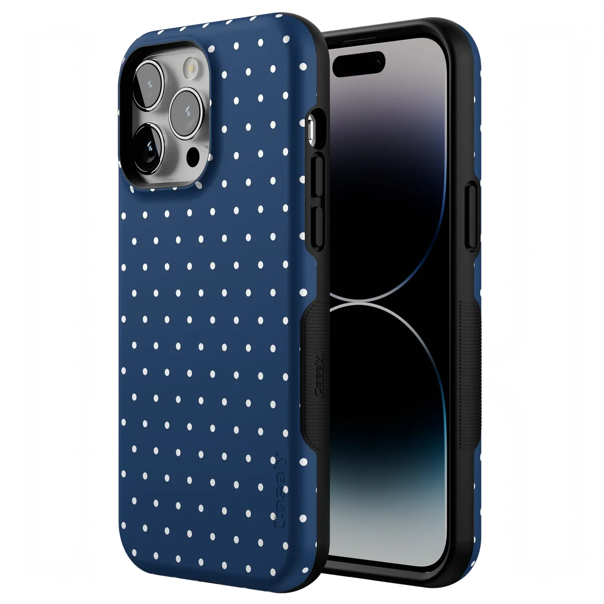 On the Dot | Navy Polka Dot Case