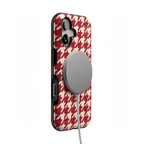 Scarlet Stitch | Red Houndstooth Case