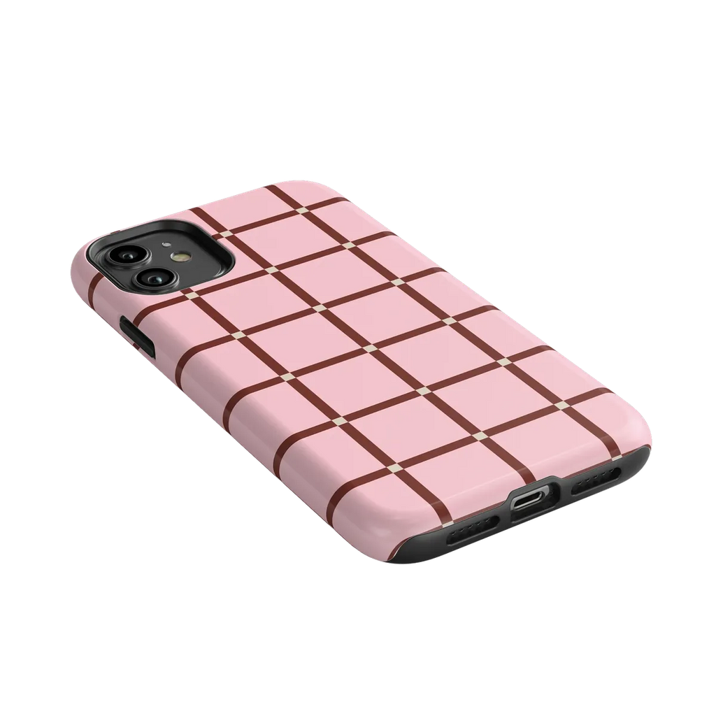 Uptown Gridlock | Pink Checkerboard Case