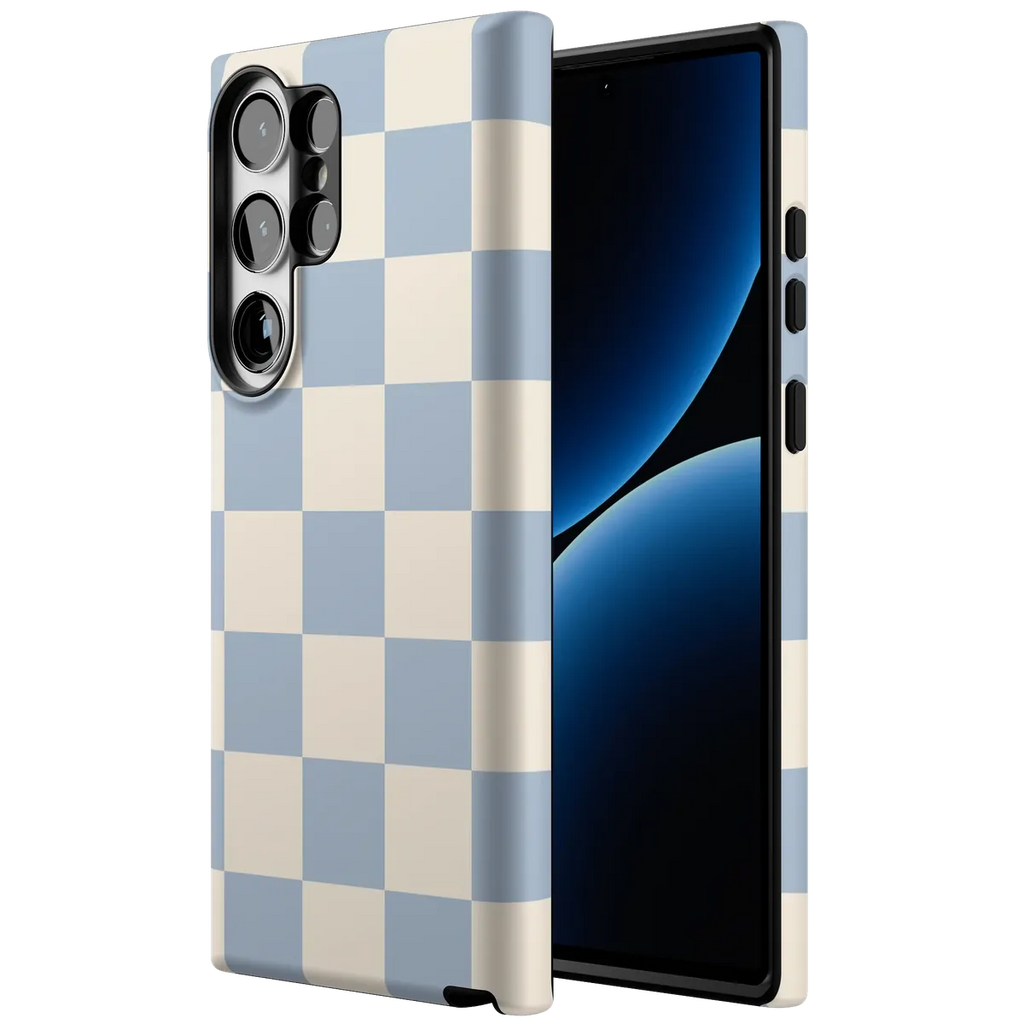 Fit Check | Light Blue Checkerboard Case