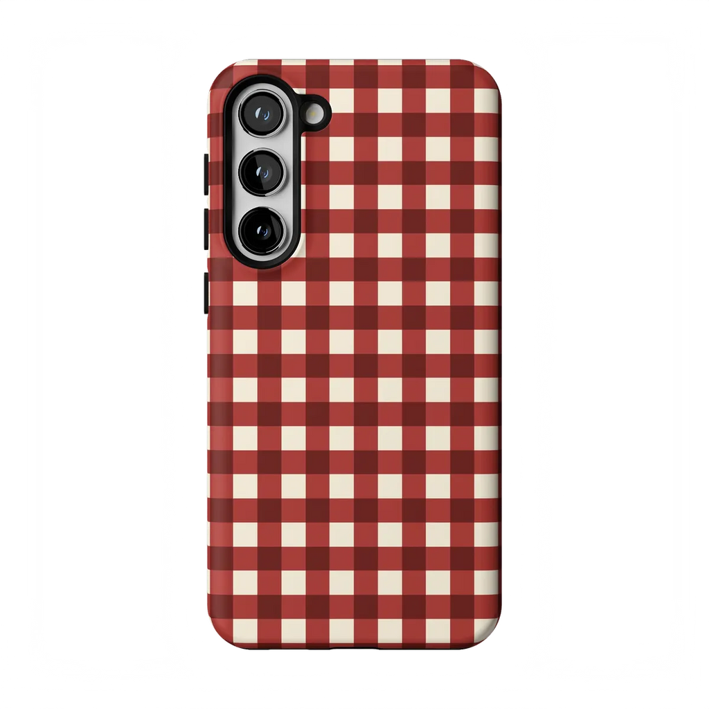 Checked Twice | Red Plaid Case