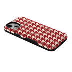 Scarlet Stitch | Red Houndstooth Case