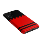 Storm Warning | Black & Red Stripes Case