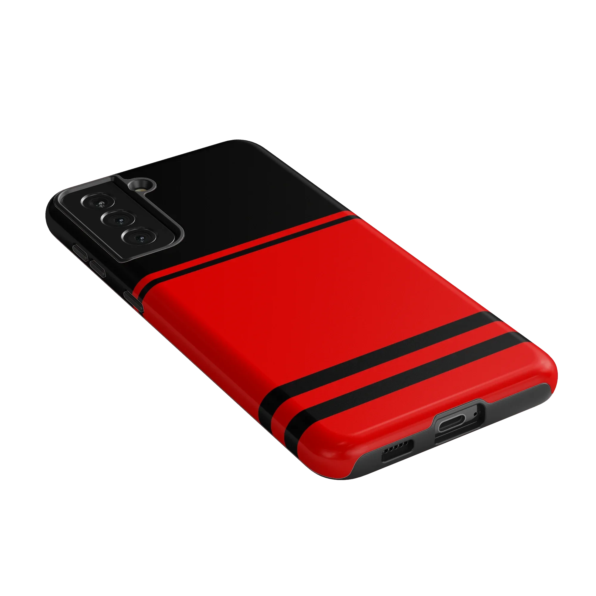 Storm Warning | Black & Red Stripes Case