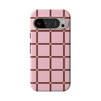 Uptown Gridlock | Pink Checkerboard Case