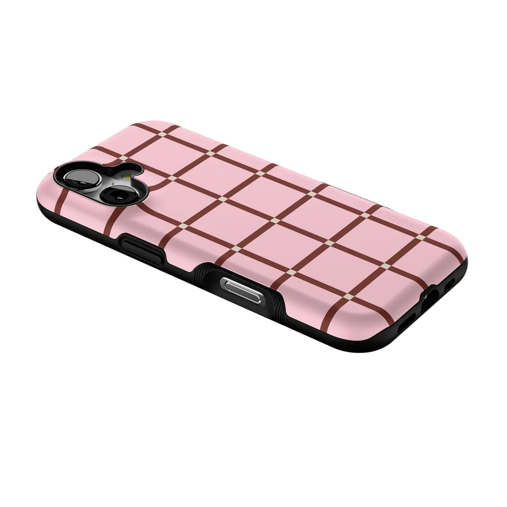Uptown Gridlock | Pink Checkerboard Case