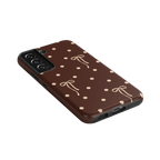 Teddy Bows | Brown Polka Dot Case