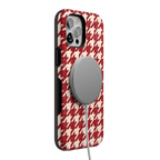 Scarlet Stitch | Red Houndstooth Case
