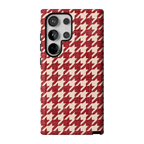 Scarlet Stitch | Red Houndstooth Case