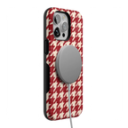 Scarlet Stitch | Red Houndstooth Case