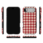 Scarlet Stitch | Red Houndstooth Case
