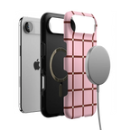 Uptown Gridlock | Pink Checkerboard Case