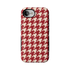Scarlet Stitch | Red Houndstooth Case