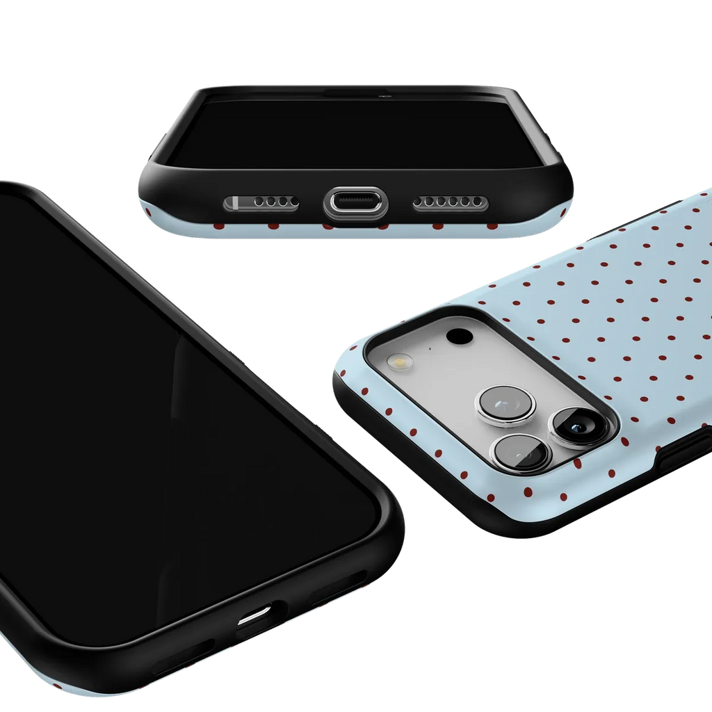 On the Dot | Blue Polka Dot Case