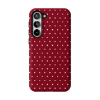 On the Dot | Maroon Polka Dot Case