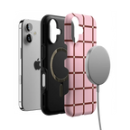 Uptown Gridlock | Pink Checkerboard Case